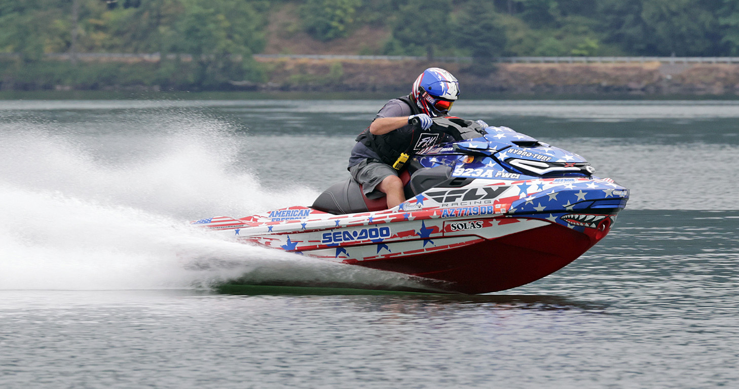 Brian Marble, on the “American Freedom” machine, held the top qualifying spot in PWC, just .001 off his index.