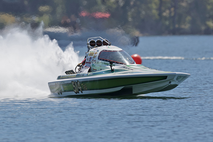 Donny LeBon in the Top Fuel Jet was top qualifier in TAF with a 5.403. 